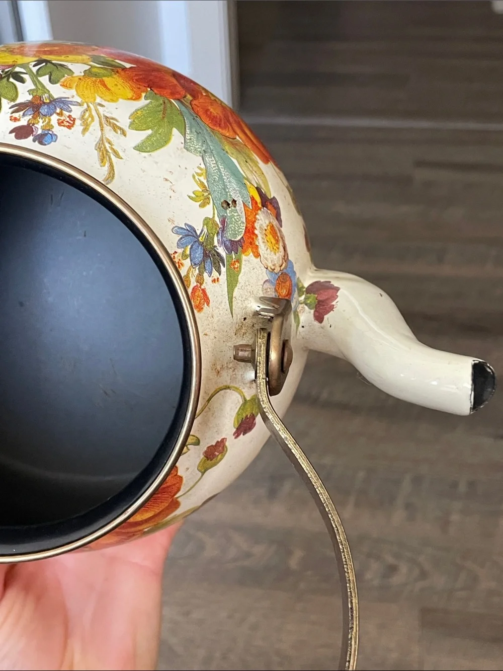 Mackenzie Childs Floral Tea Pot